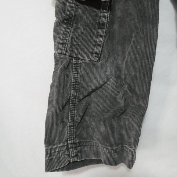 WOODLAND RUGGED WEAR | size 3 | Grey Corduroy Cotton Cargo Pants - Picture 8 of 16